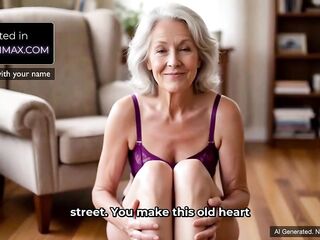 AI Generated GILF invites me her place but the reality is that this granny craves to have sex with me - Point of view Erotic Audio experience