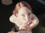 HOT POV BLOWJOB (Oral creampie) - MollyRedWolf
