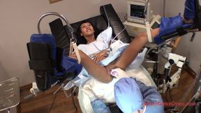 $CLOV Eliza Shield's New Student Gyno Exam By Doctor Tampa