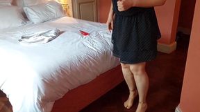 Sexy Amateur Blonde Mature Wife Enjoys Half Naked Sex