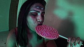 A bruxinha cheia de tes&atilde_o fez magia erotica para fuder seu bucet&atilde_o