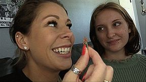 Giantess Jace & Nikki Brooks Tease & Devour Tiny Humans (HD 1080p MP4)