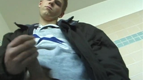 Christian Beats Off In Toilet
