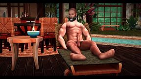 the blissful simmers_eros s deput masterbation by the pool