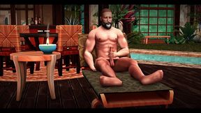 the blissful simmers_eros s deput masterbation by the pool