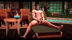 the blissful simmers_eros s deput masterbation by the pool