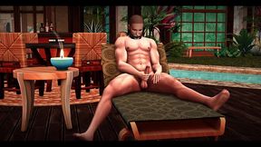 the blissful simmers_eros s deput masterbation by the pool