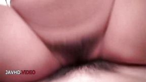 Sensual Japanese MILF gets threesome with hairy pussy