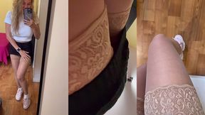 de retour a l appartement, une bonne douche et me voila prete pour allez ...