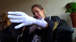 SATIN Glove Worship Me JOI