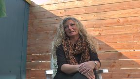 Busty Germans Slut Plays with a Big Orange Dildo