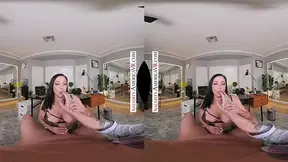 Boss's girlfriend, Audrey Bitoni, demands the fresh guy to get to work on her huge tits and dripping pussy