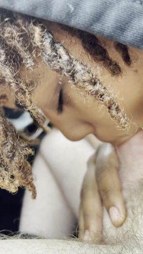 Black Girl Loves This White Cock
