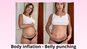 Body inflation - Belly punching - Belly inflation