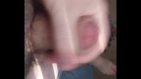 stroking my cock till cum