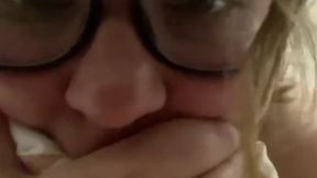Shy college girl films herself getting stretched by BBC
