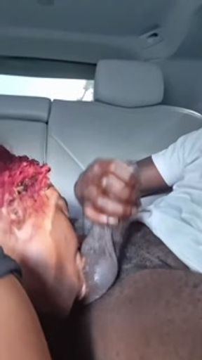 AFTER LICKING SAGGY TITS GORILLA P LET'S HIS NUTS HANG AND FREAKY BIG MOUTH EBONY DOES THE REST!!!!!