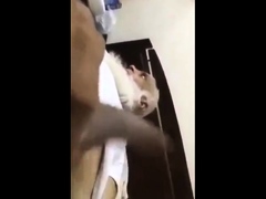 old Arab playing with her dick