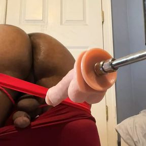 Sex Machine Fucks Big Black Ass