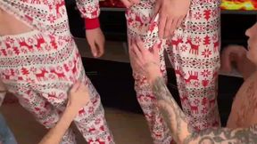 Christmas Morning Orgy Bareback