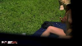 My neighbors'_ is tanning naked in the garden