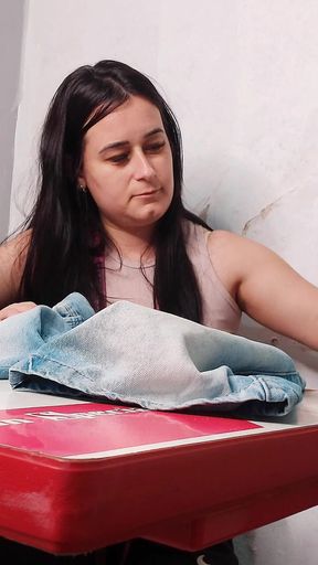 Stunning moment from &quot;Seamstress ends up observing client&#039;s erection&quot;