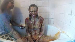 40 foods to gunge the girl (wam, wet and messy)