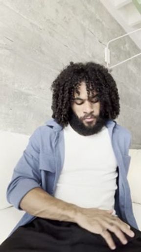 Handsome black man handjob cumshot