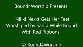 Nikki Nexxt Gets Foot Worship From Santa Claus - SD