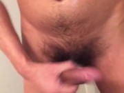 Horney floppy Dick guy fapping wet teaser
