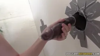 Summer Carter Takes Massive BBC at Gloryhole