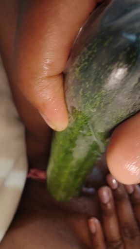 Today I felt like getting fucked by a cucumber   Clip 1
