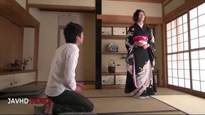Reiko Kobayakawa's Hot Kimono Blowjob &amp; Hardcore Fuck