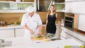 Horny Cook Punishes Naughty Babe Fucking Her Up The Ass Ass Babe With Erik Everhard And Misha Cross