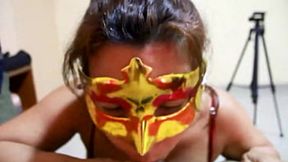 Cowgirl POV of seductive Venezuelan MILF slamming her maid