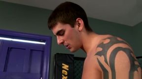 Muscle studs fuck after wrestling practice