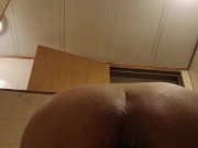 Fucking my giant dildo hard making my ass cum