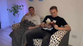 horny step-bro jerks off till it turns into rough fuck 4k