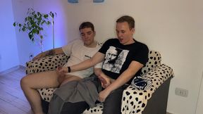 horny step-bro jerks off till it turns into rough fuck 4k