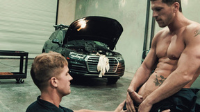 Gay car mechanics - Brandon Anderson & Roman Todd