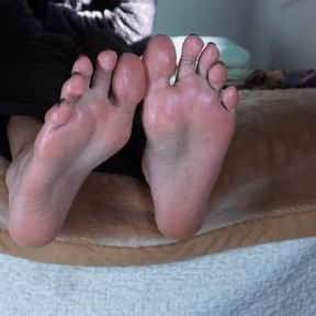 Good God! These beautiful soles of this trans girl will drive you crazy