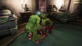 an elf has a threesome with two goblins - warcraft parody