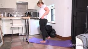 Curvy Fitness Fun with Busty Blonde Katherina - A Workout to Remember!