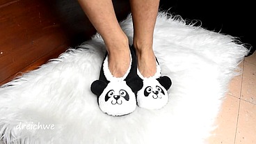 Panda bear slippers
