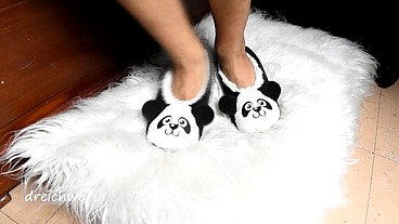 Panda bear slippers