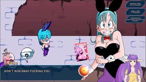Bulma & Chi-Chi Seduce Vegeta in Dragon Ball Hentai Time Travel Adventure