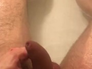 Hot Bath Brown Dick Slow Cum