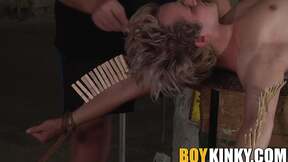 ”Twink serves his master well as he sucks his rock hard prick”