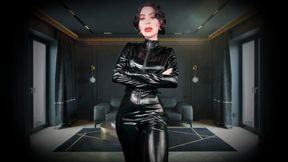 Fucked up Businessman - FATAL ROBBERY, pvc CATSUIT, super VILLAIN, POV,