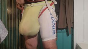 Spandex bulging game